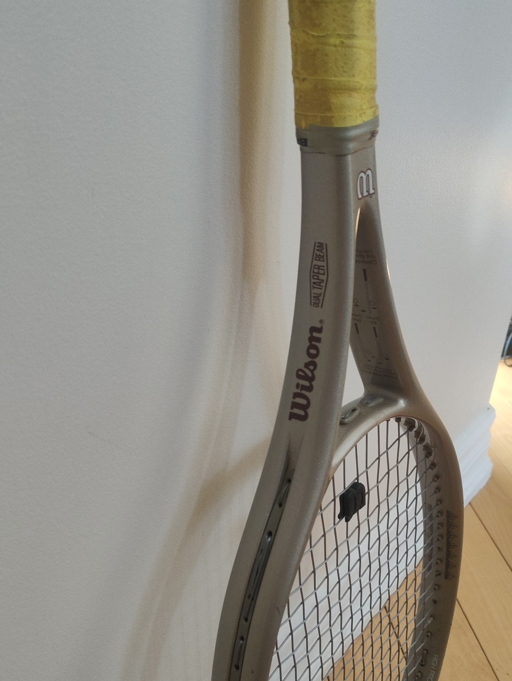 Vintage Wilson Dual taper Beam Widebody Tennis Racket With Babolat Tape